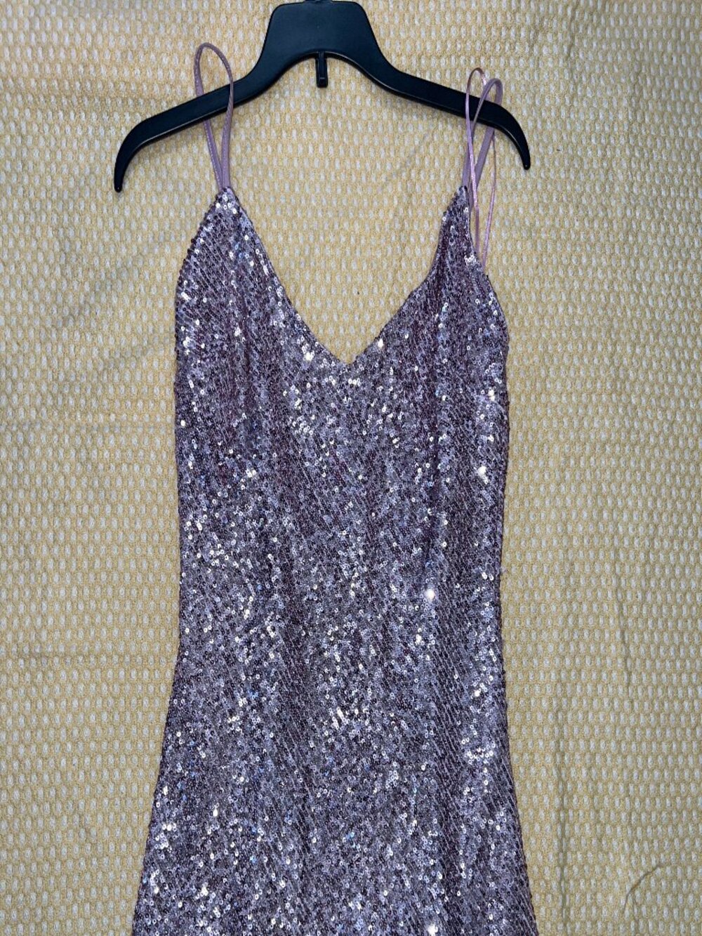 BP. Mauve Pink Sequin Low Back Slip Mini Dress Small
